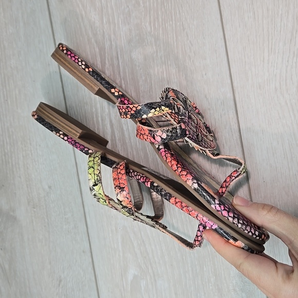 Circus By Sam Edelman "LIKE New"Canyon Colorful Women's Sandals Flats Shoes 9M - Picture 6 of 10